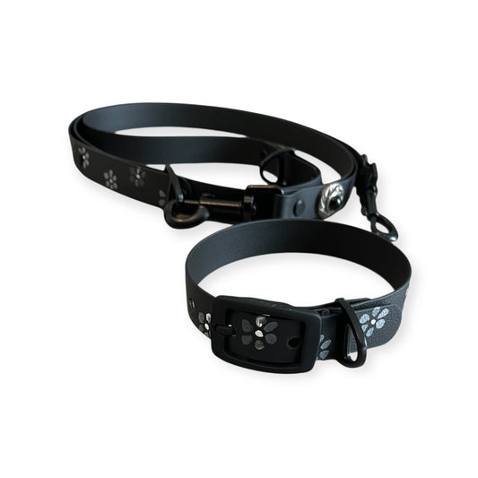 Halsband Biothane "blackflower"