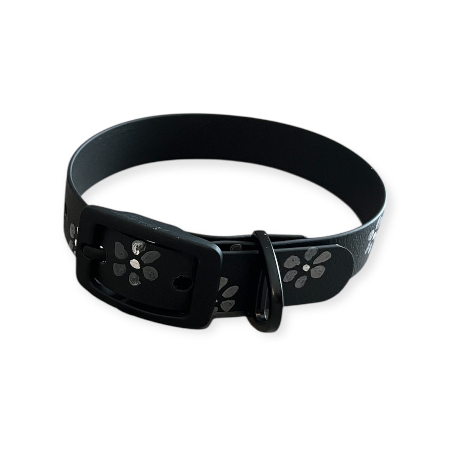 Halsband Biothane "blackflower"