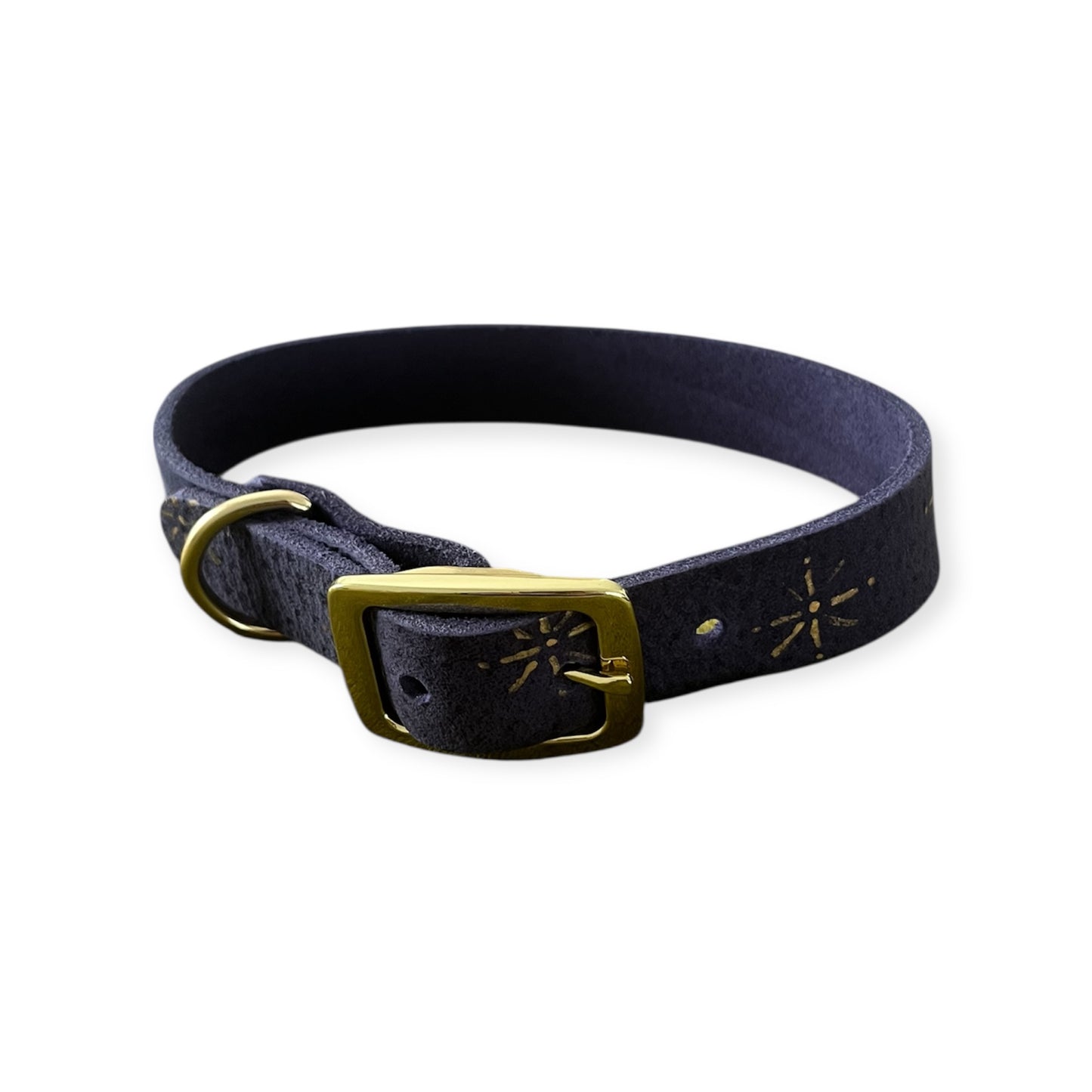 Halsband Nubuk-Leder "stars"