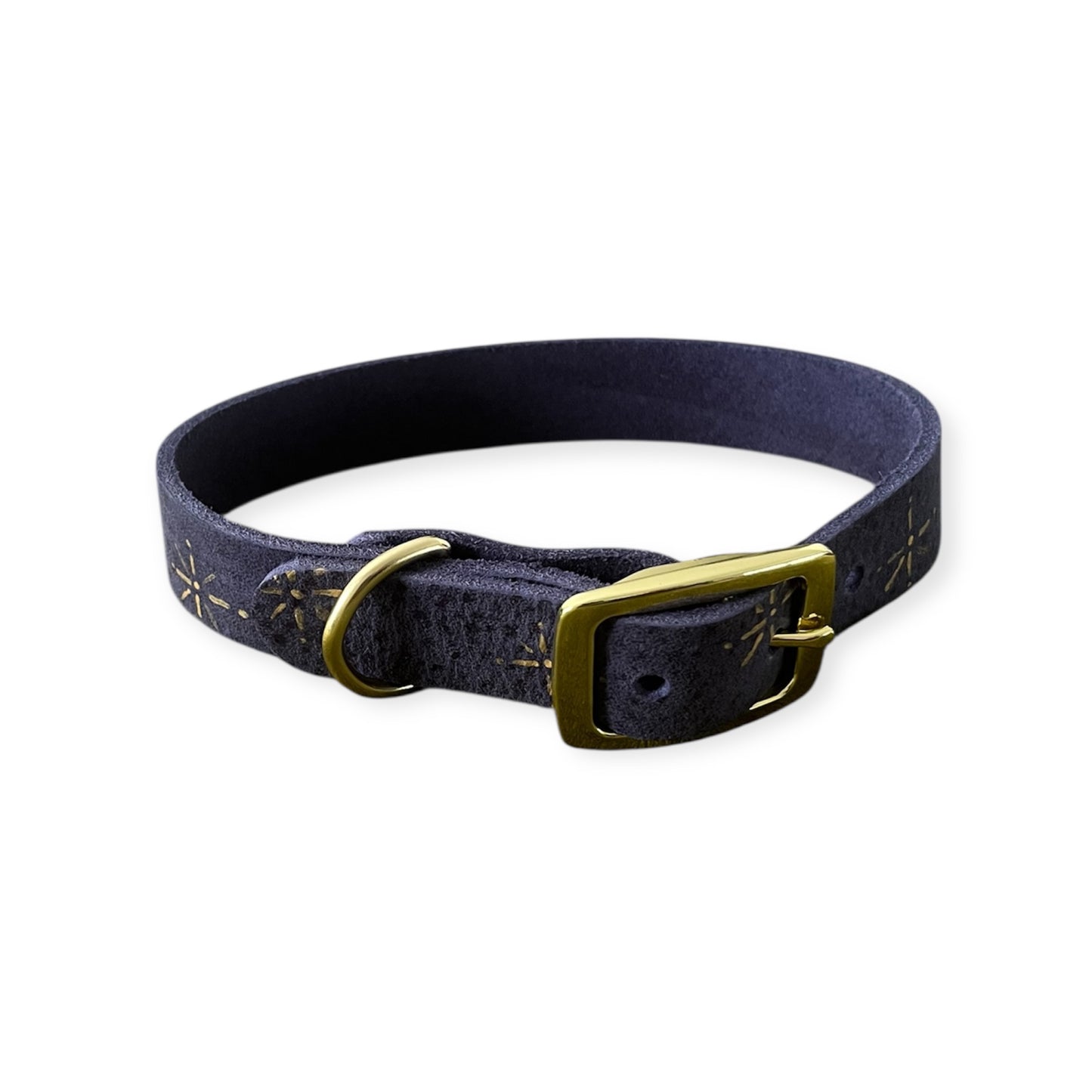 Halsband Nubuk-Leder "stars"